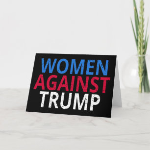 Tarjeta Anti-Trump - Las mujeres contra Trump