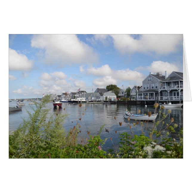 Tarjeta antigua de North Wharf (Anverso (Horizontal))