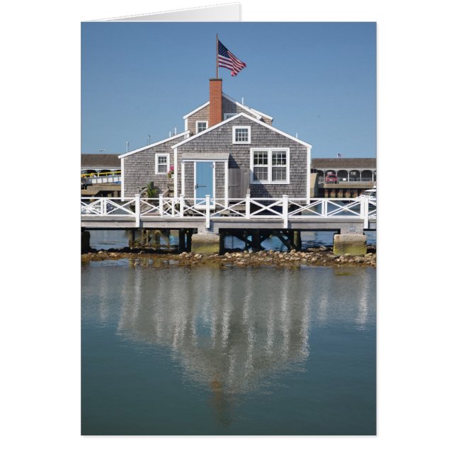 Tarjeta antigua de North Wharf (Frente)