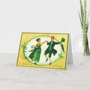 Tarjeta antigua del Día de San Patricio