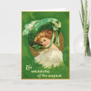 Tarjeta antigua del día de San Patricio