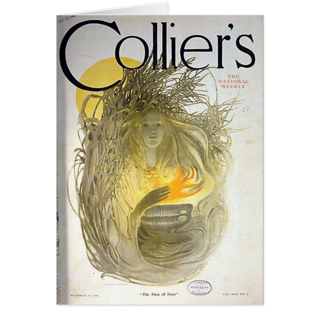 Tarjeta antigua del ilustracion (Frente)