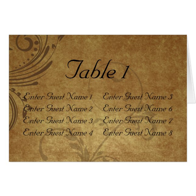 Tarjeta antigua del primero de tabla del remolino