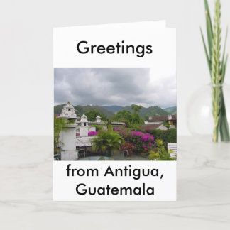 Tarjeta Antigua, Guatemala