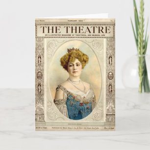 Tarjeta antigua sobre el teatro