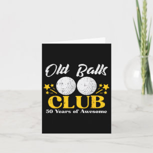Tarjeta Antiguo club de golf de 50 años de edad