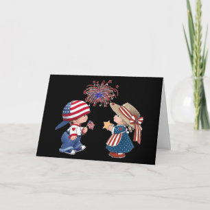 Tarjeta Antiguo Feliz 250 Cumpleaños América 1776-2026