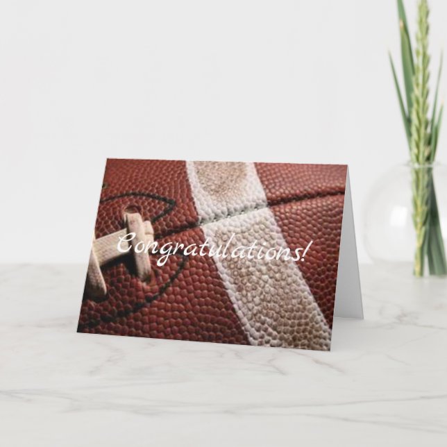 Tarjeta antiguo fútbol felicitaciones (Anverso)