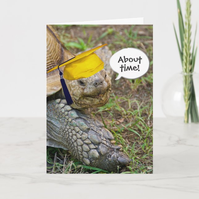 Tarjeta Antiguo graduado de Tortoise con tapón de oro (Anverso)
