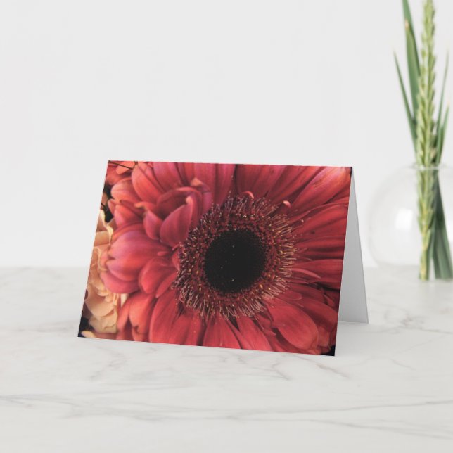 Tarjeta Antiguo Rojo - Cumpleaños (Anverso)