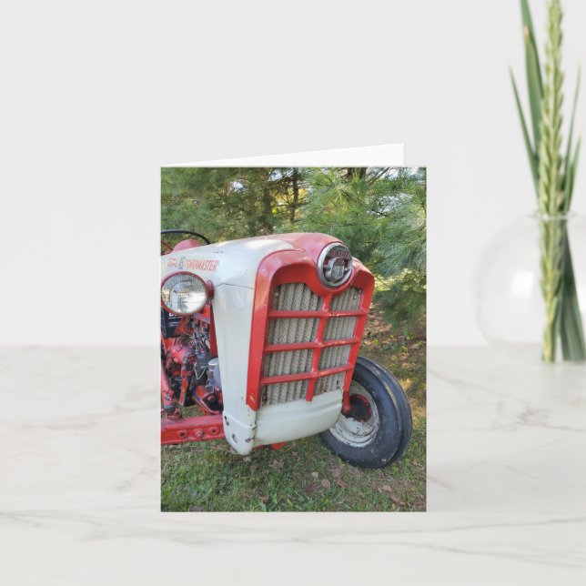 Tarjeta Antiguo tractor (Anverso)