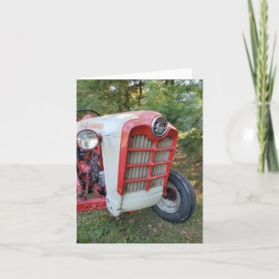 Tarjeta Antiguo tractor