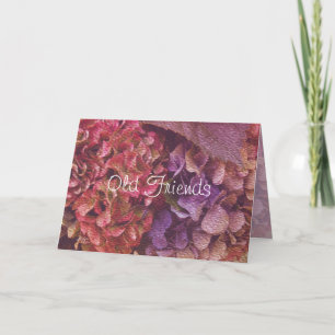 Tarjeta Antiguos amigos Tapiz Hydrangeas hacen cualquier o
