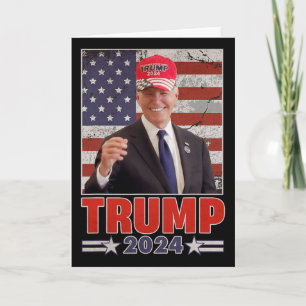 Tarjeta Antijoe Biden Divertido Conservador Donald Trump 2