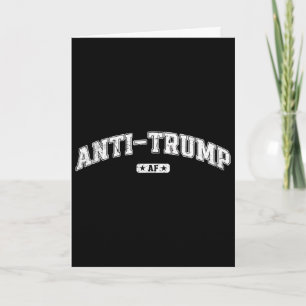 Tarjeta Antit Trump Af, divertido Antit Trump Tee, Antifas