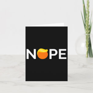 Tarjeta Antitrump - No, regalo para la gente contra Trump