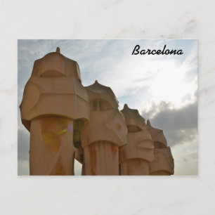 Tarjeta Antonio Gaudi Chimney Post, Barcelona