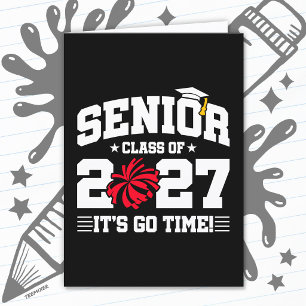 Tarjeta Anuario de Frases de Graduación Cheer Clase Gradua