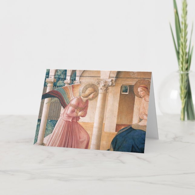 Tarjeta Anunciación de Fra Angelico (Anverso)