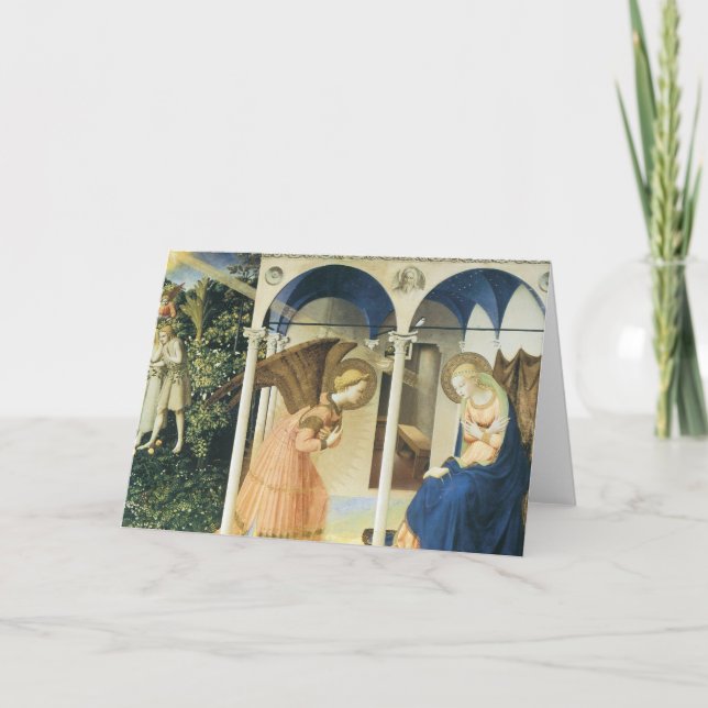 Tarjeta Anunciación de Fra Angelico (Anverso)