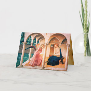 Tarjeta ANUNCIACIÓN Fra Beato Angelico Vieja Bendición Irl