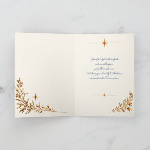 Tarjeta Anunciación María y Ángel Navidad Cristiana