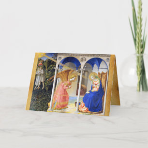 Tarjeta ANUNCIACIÓN por FRA ANGELICO Antigua Bendición irl