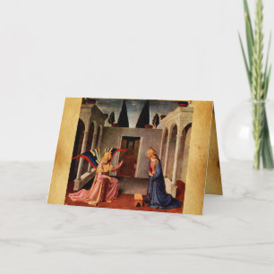 Tarjeta ANUNCIACIÓN por FRA ANGELICO Antigua Bendición irl