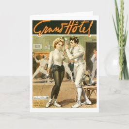 Tarjeta ¡Anuncio de cercado italiano del hotel magnífico!
