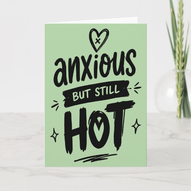 Tarjeta Anxious But Hot (Anverso)