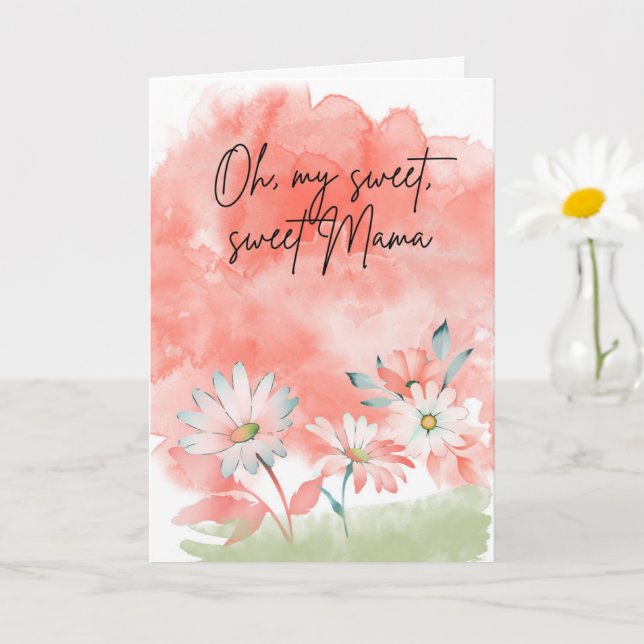 Tarjeta any occasion card for Mom, Mama, Mother (Planta pequeña)