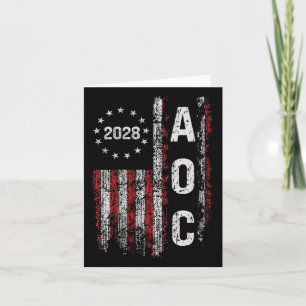 Tarjeta Aoc Alexandria Ocasio Cortez 2028 Para Presi