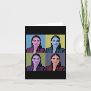 Tarjeta Aoc Alexandria Ocasio-cortez Primera mujer P