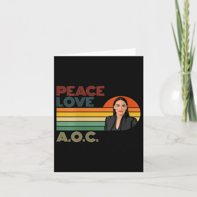 Tarjeta Aoc Alexandria Ocasio-cortez Primera mujer P (Anverso)