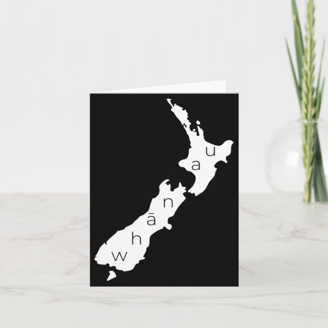 Tarjeta Aotearoa New Zealand With Kiwi Whanau Maori  (Anverso)