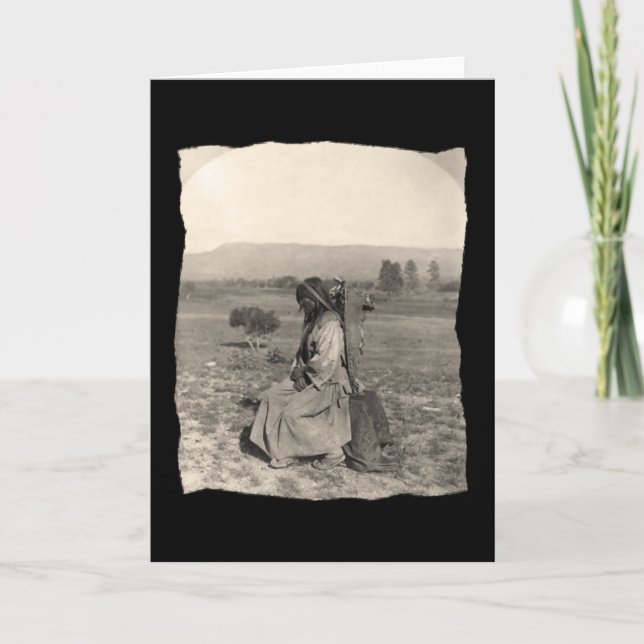 Tarjeta Apache nativo vintage (Anverso)