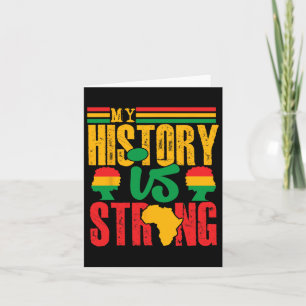 Tarjeta Aparato de Mes de Historia Negra Mi Historia Es Fu