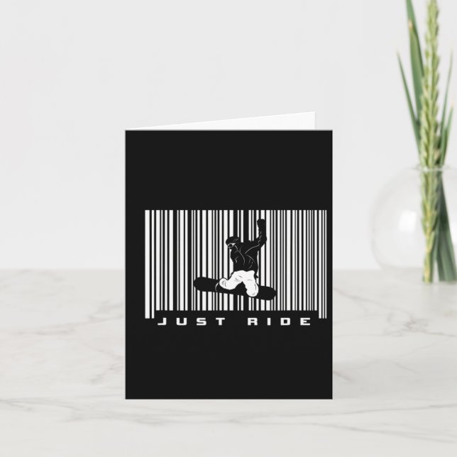 Tarjeta Aparato de snowboard de código de barras - Snowboa (Anverso)