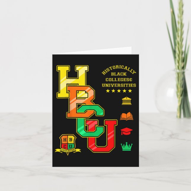 Tarjeta Aparato Hbcu históricamente Universidad de Colegio (Anverso)