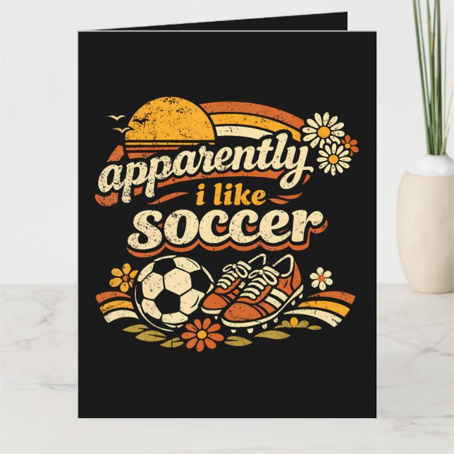Tarjeta Aparentemente me gusta el fútbol  (Anverso)