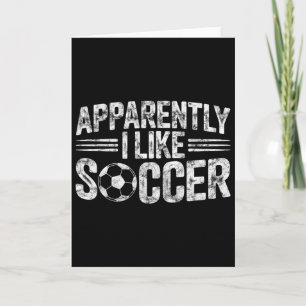 Tarjeta Aparentemente me gusta el fútbol Juego vintage Día