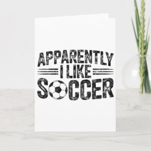 Tarjeta Aparentemente Me Gusta Fútbol Juego Antiguo Día de