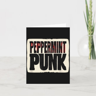 Tarjeta Apariencia genial de menta punk para niños y niñas