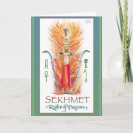 Tarjeta apasionada de Sekhmet