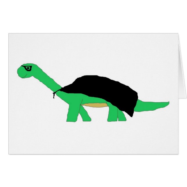 Tarjeta Apatosaurus con cubierta enmascarada (Anverso (Horizontal))