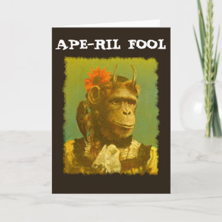 Tarjeta APE-RIL FOOL April Fool's Greetings card