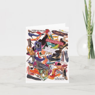 Tarjeta Apego Notecard del zapato
