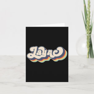 Tarjeta Apellido personalizado Layne Nombre Layne 