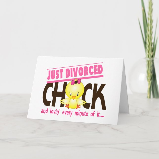 Tarjeta Apenas polluelo divorciado (Anverso)