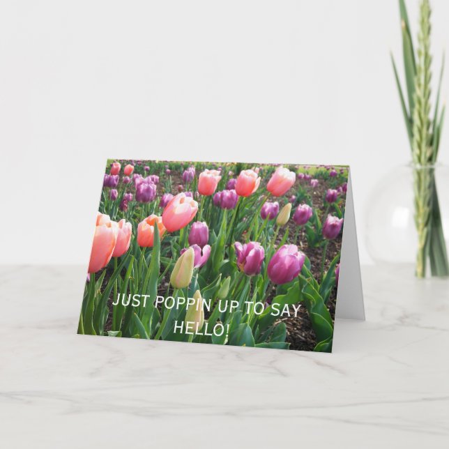 Tarjeta ¡APENAS POPPIN HASTA DICEN HOLA! Espacio en blanco (Anverso)